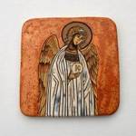 Ikona ceramiczna - Anioł Stróż 