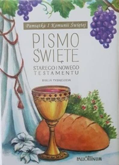 Pismo Święte w obwolucie komunijnej