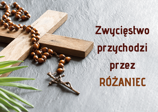 Plakat A3 - Zwycięstwo przychodzi przez różaniec