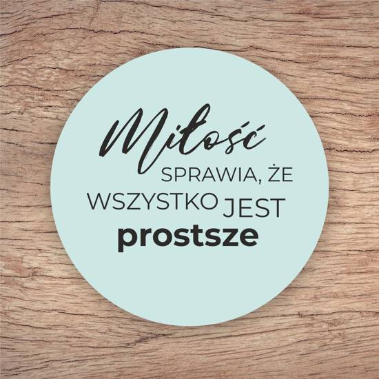 Podkładka korkowa – Miłość sprawia że…