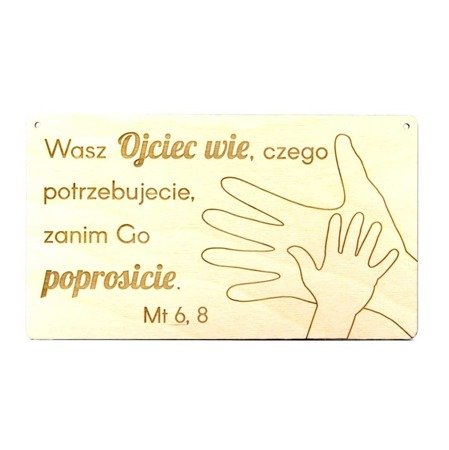 Zawieszka „Wasz Ojciec wie, czego potrzebujecie”